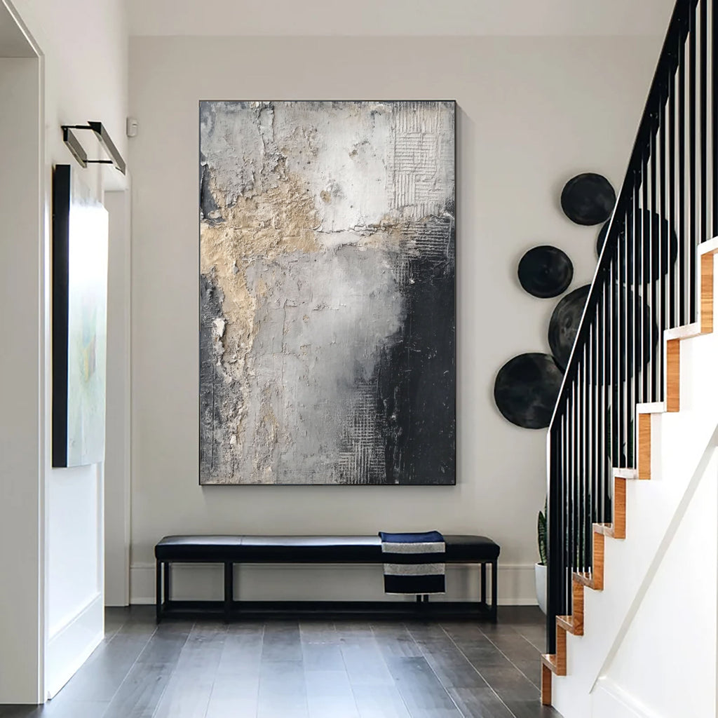 Wabi-Sabi Art | Weathered Monochrome Veil