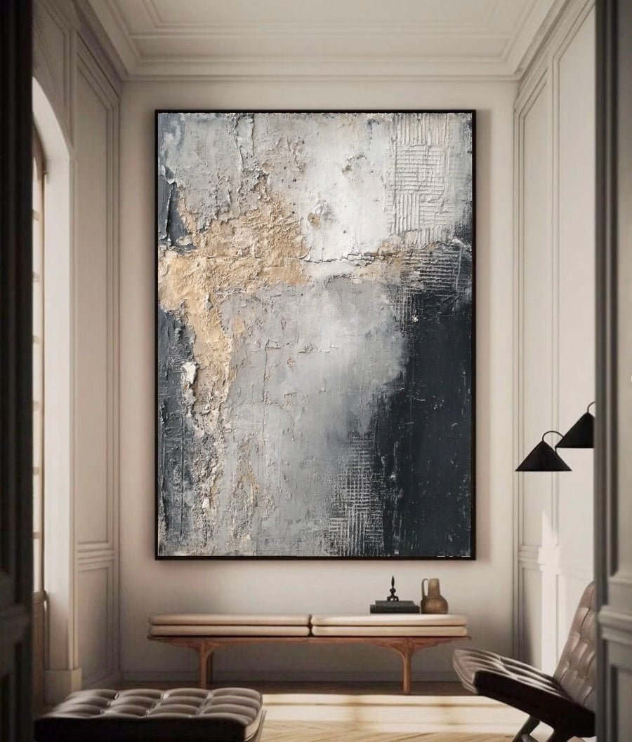 Wabi-Sabi Art | Weathered Monochrome Veil