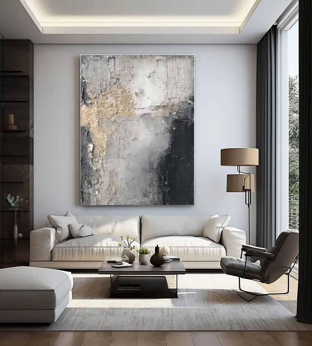 Wabi-Sabi Art | Weathered Monochrome Veil