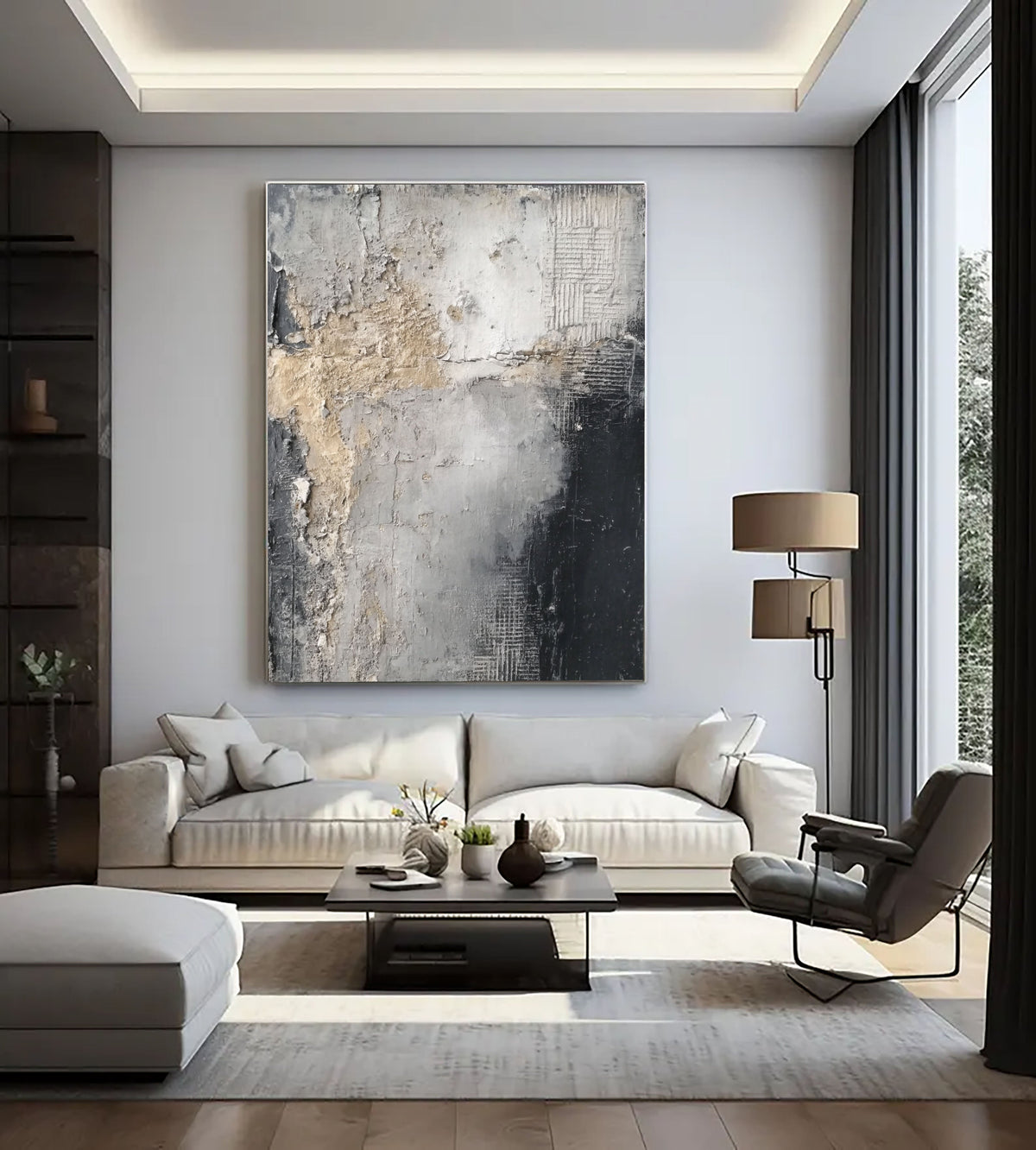 Wabi-Sabi Art | Weathered Monochrome Veil