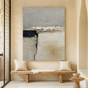 Wabi-Sabi Art | Cracked Plaster Serenity