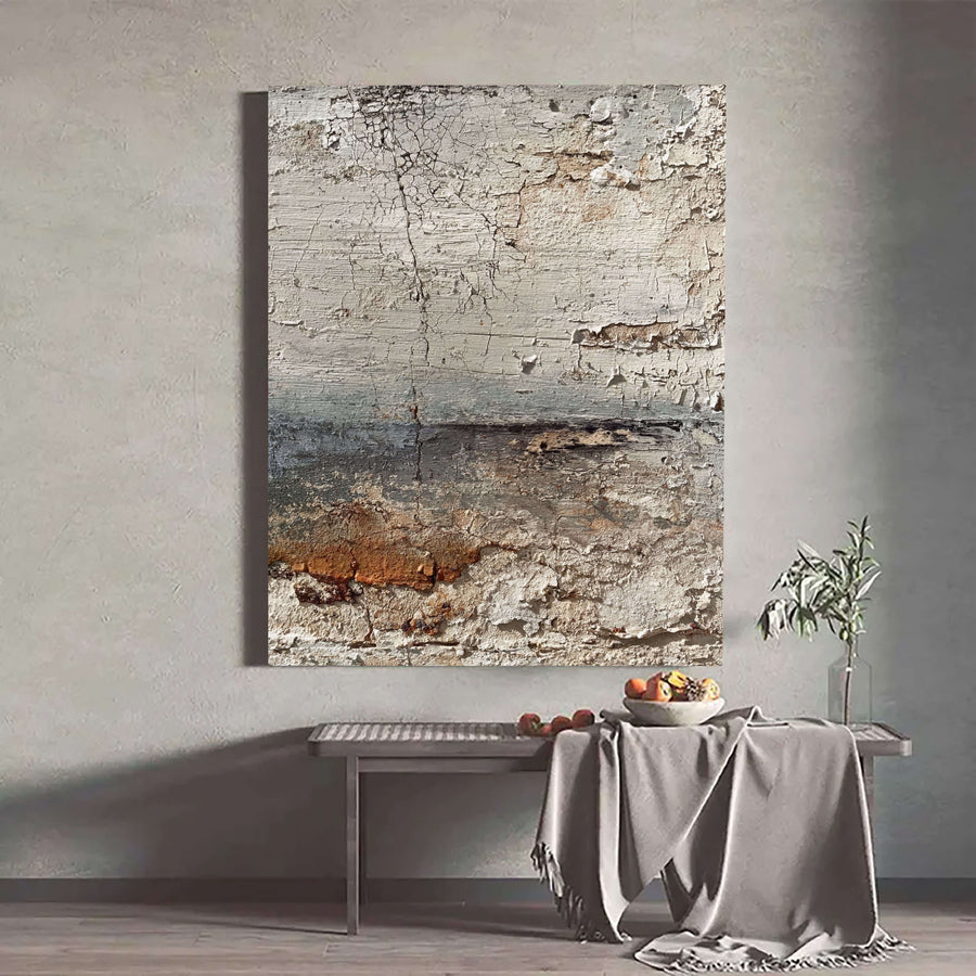Wabi-Sabi Art | Cracked Shoreline Hush