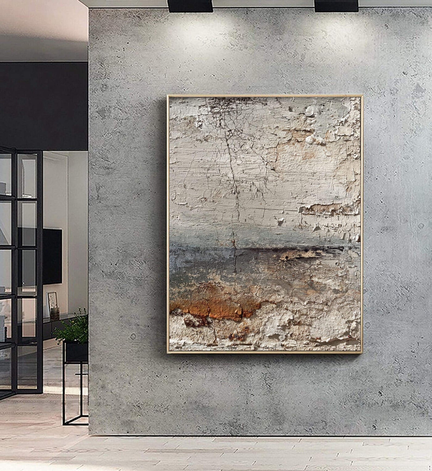 Wabi-Sabi Art | Cracked Shoreline Hush