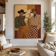Vintage Americana Art | Where the Reins Remember
