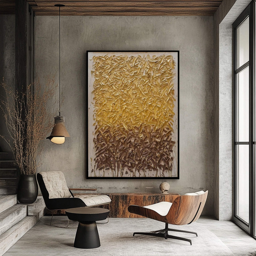 3D textured Art | Golden Field Hymn