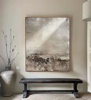 Wabi-Sabi Art | Earthen Light Horizon