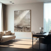 Wabi-Sabi Art | Earthen Light Horizon