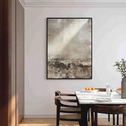 Wabi-Sabi Art | Earthen Light Horizon