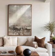 Wabi-Sabi Art | Earthen Light Horizon