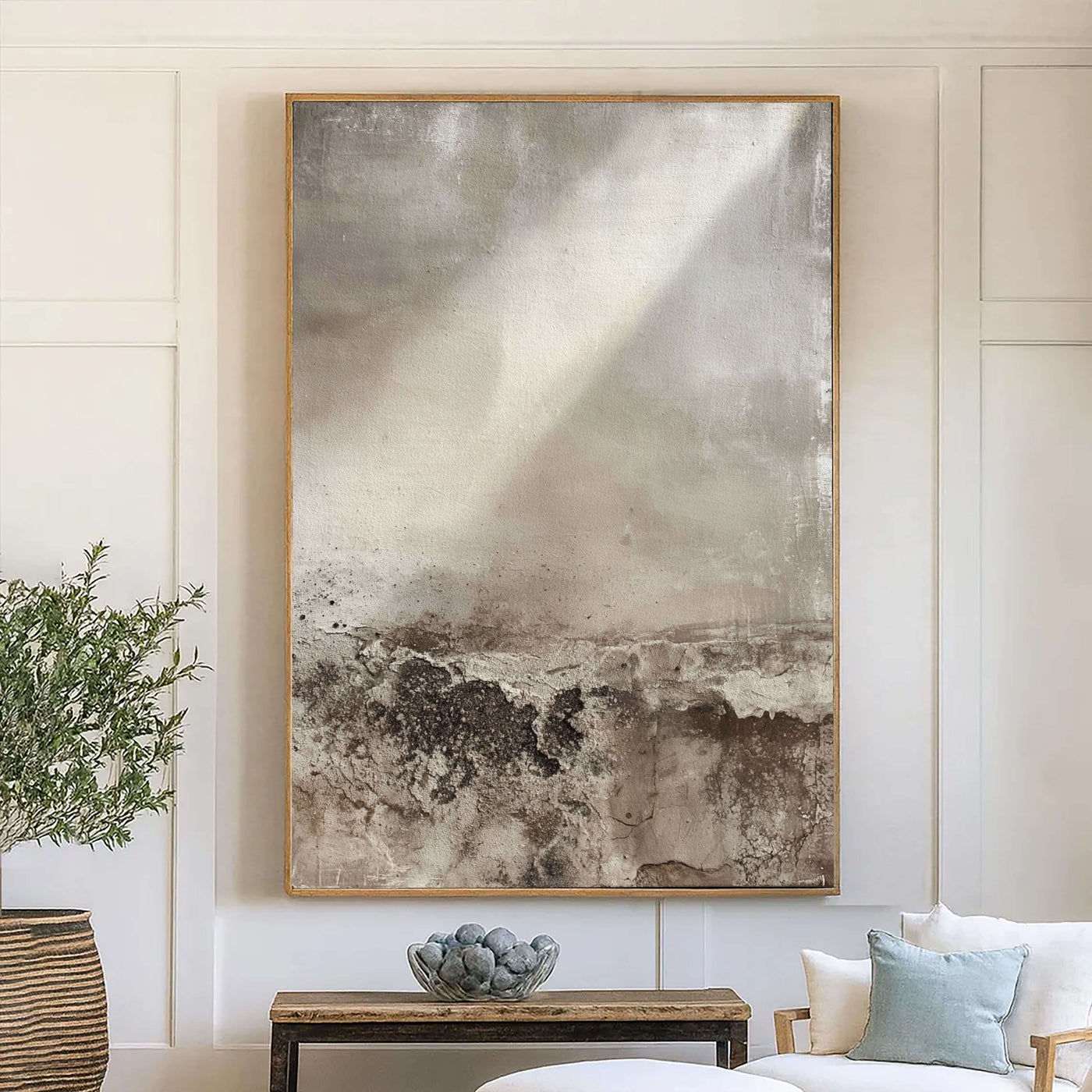 Wabi-Sabi Art | Earthen Light Horizon