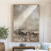 Wabi-Sabi Art | Earthen Light Horizon