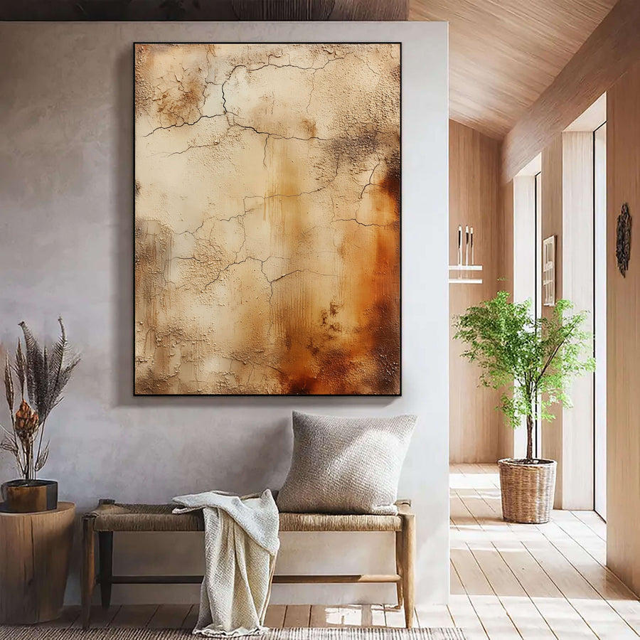 3D-Textured Art | Coastal Cracked Layers
