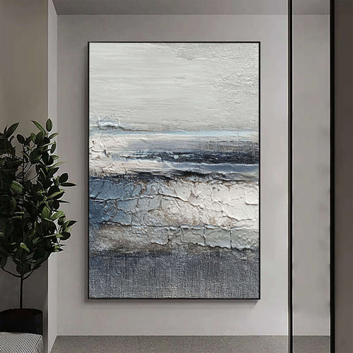 3D-Textured Art | Coastal Cracked Layers