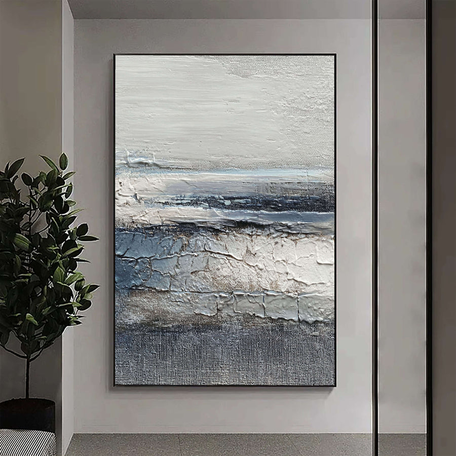 3D-Textured Art | Coastal Cracked Layers