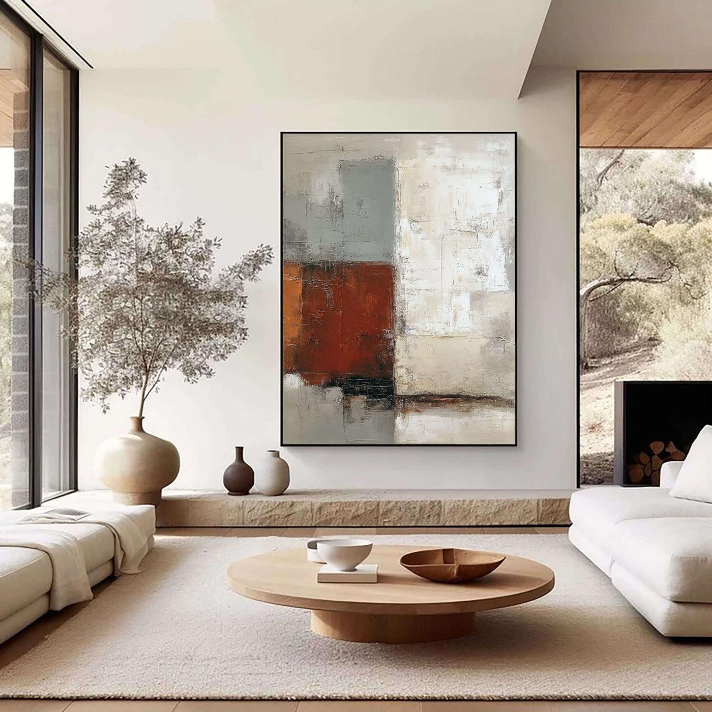 Abstract Art | Textured Block Harmony