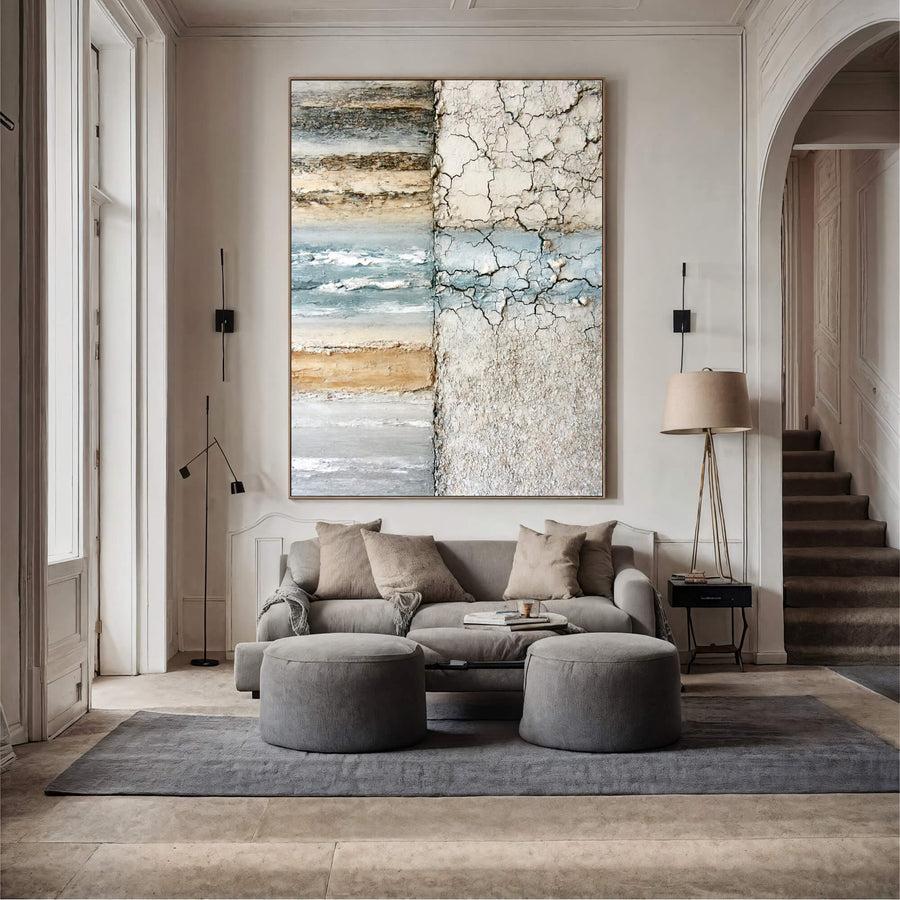 Wabi-Sabi Art | Stratified Cracked Earth