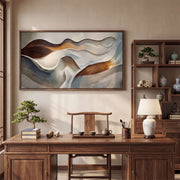 3D-Textured Art | Earthy Wave Relief