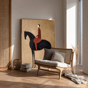 Vintage Americana Art | Crimson Solitude