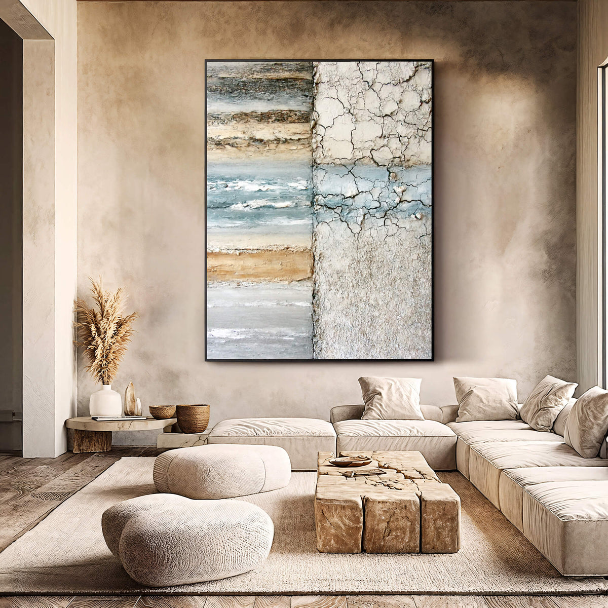 Wabi-Sabi Art | Stratified Cracked Earth