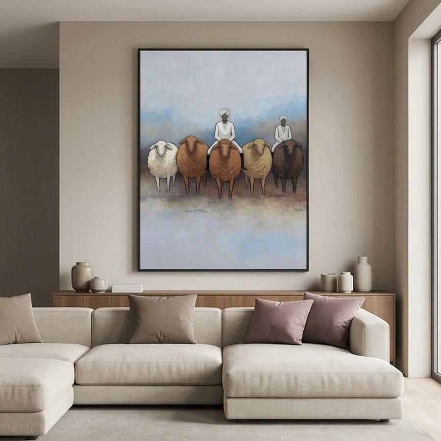 Vintage Americana Art | Pastoral Silence