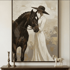 Vintage Americana Art | Veiled Grace