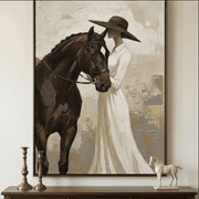 Vintage Americana Art | Veiled Grace