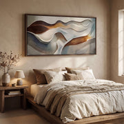 3D-Textured Art | Earthy Wave Relief