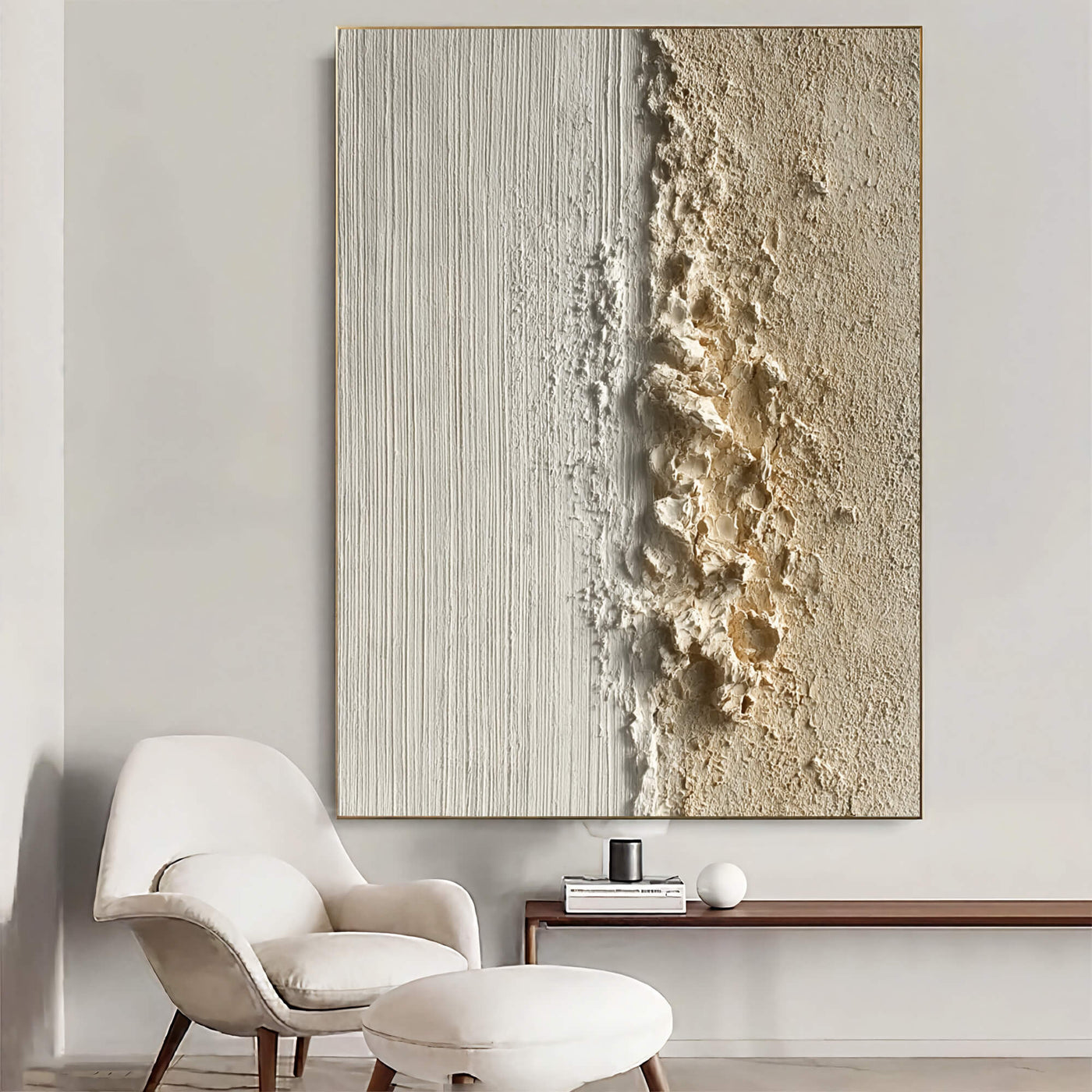 Wabi-Sabi Art | Textured Plaster Divide