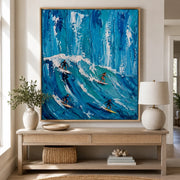 3D textured Art | Blue Surge