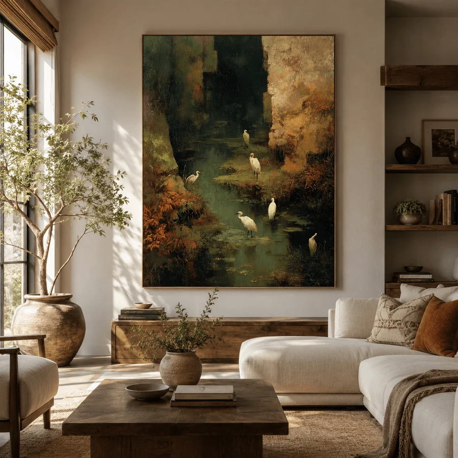 Impressionist Art｜Wetland Egret