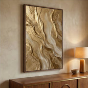 Contemporary Luxe Art | Golden Current