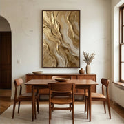 Contemporary Luxe Art | Golden Current