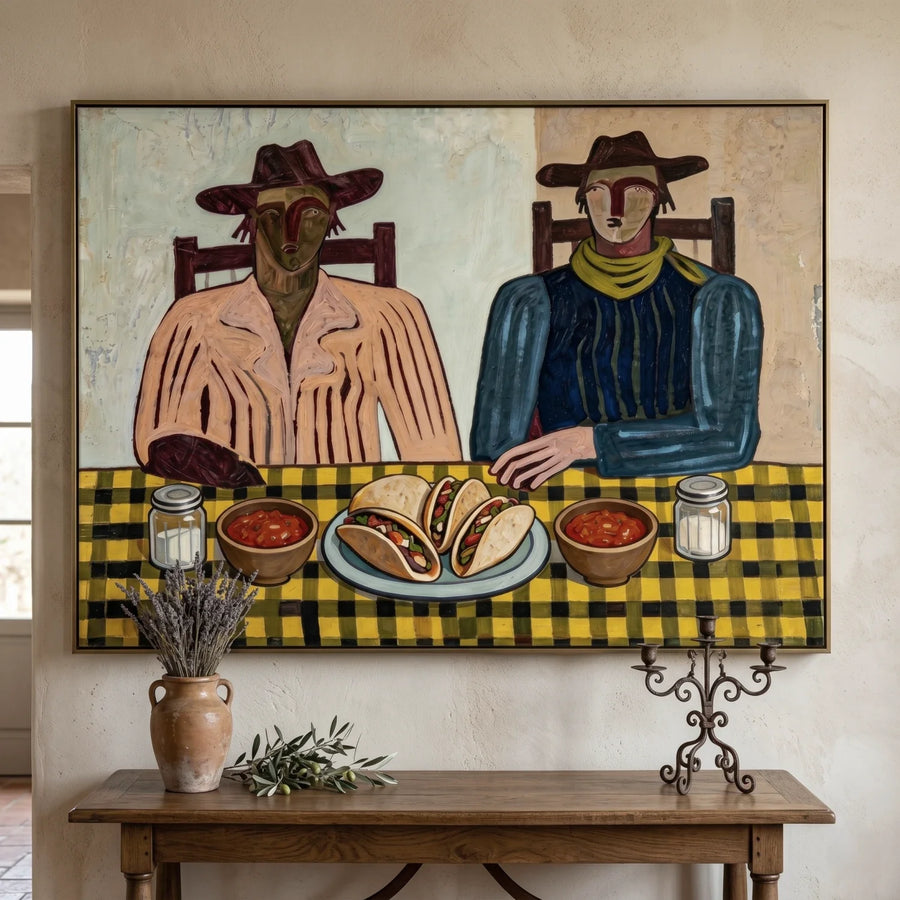 Vintage Americana Art | Taco Supper