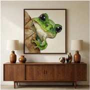 Surreal Art | Frog on Bark