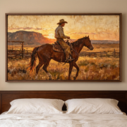 Vintage Americana | Sunset Cowboy Ride