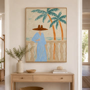 Vintage Americana Art | Palm Terrace Sip
