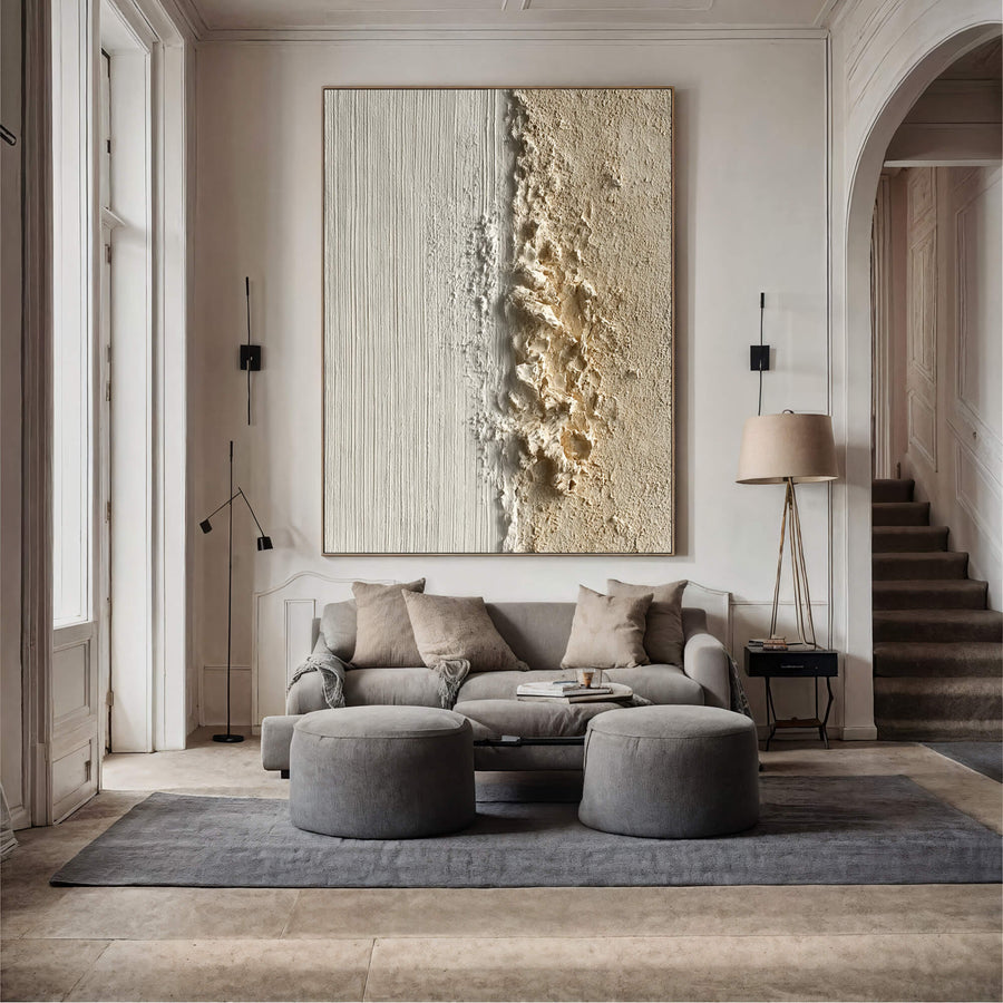 Wabi-Sabi Art | Textured Plaster Divide
