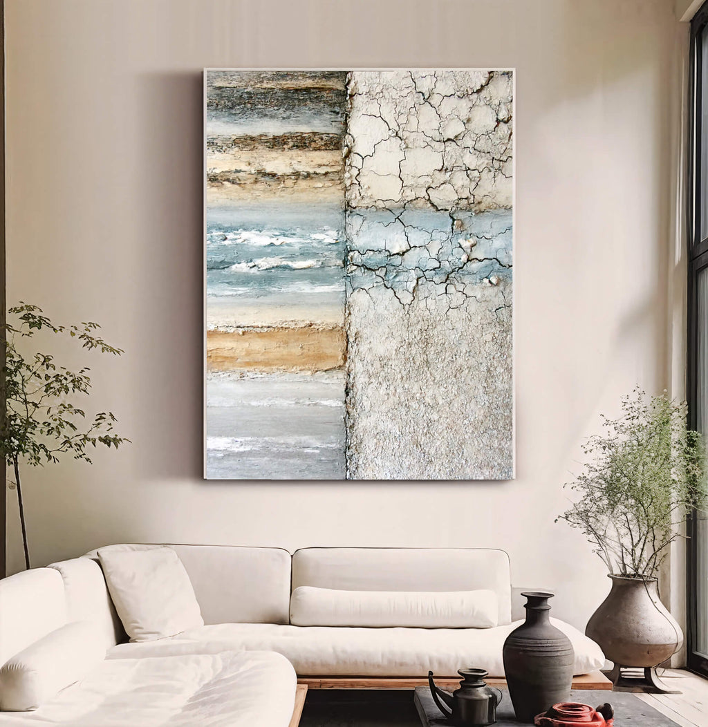 Wabi-Sabi Art | Stratified Cracked Earth