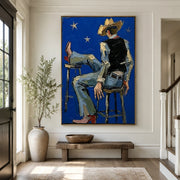 POP Art | Blue Night Cowboy