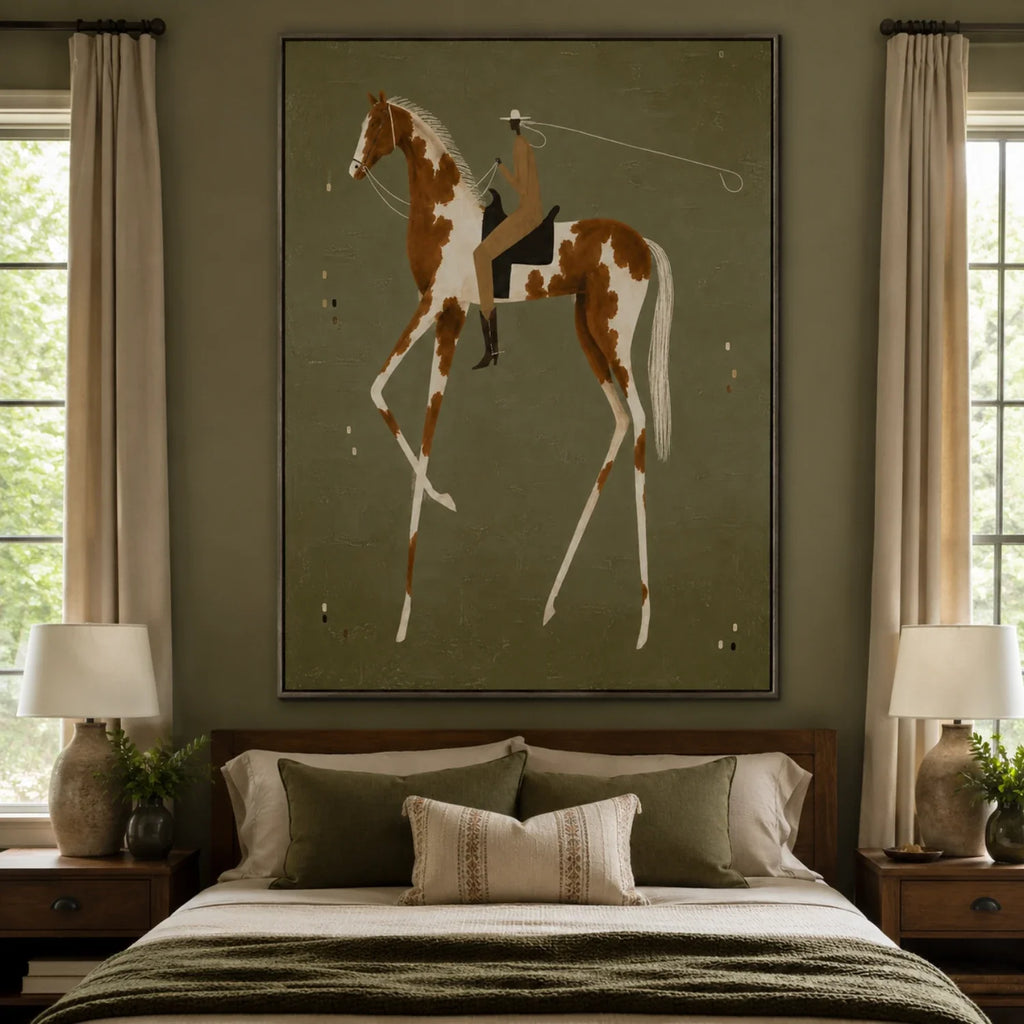 Vintage Americana Art | Ochre Reverie