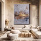 Wabi-Sabi Art | Cracked Gold Horizon