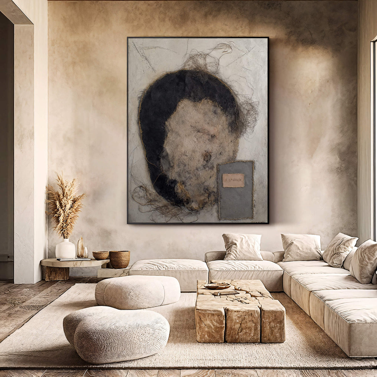 Wabi-Sabi Art | Frayed Fiber Portrait