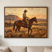 Vintage Americana | Sunset Cowboy Ride