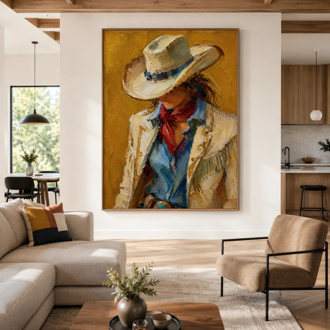 Vintage Americana Art | The Quiet Fire Beneath the Hat