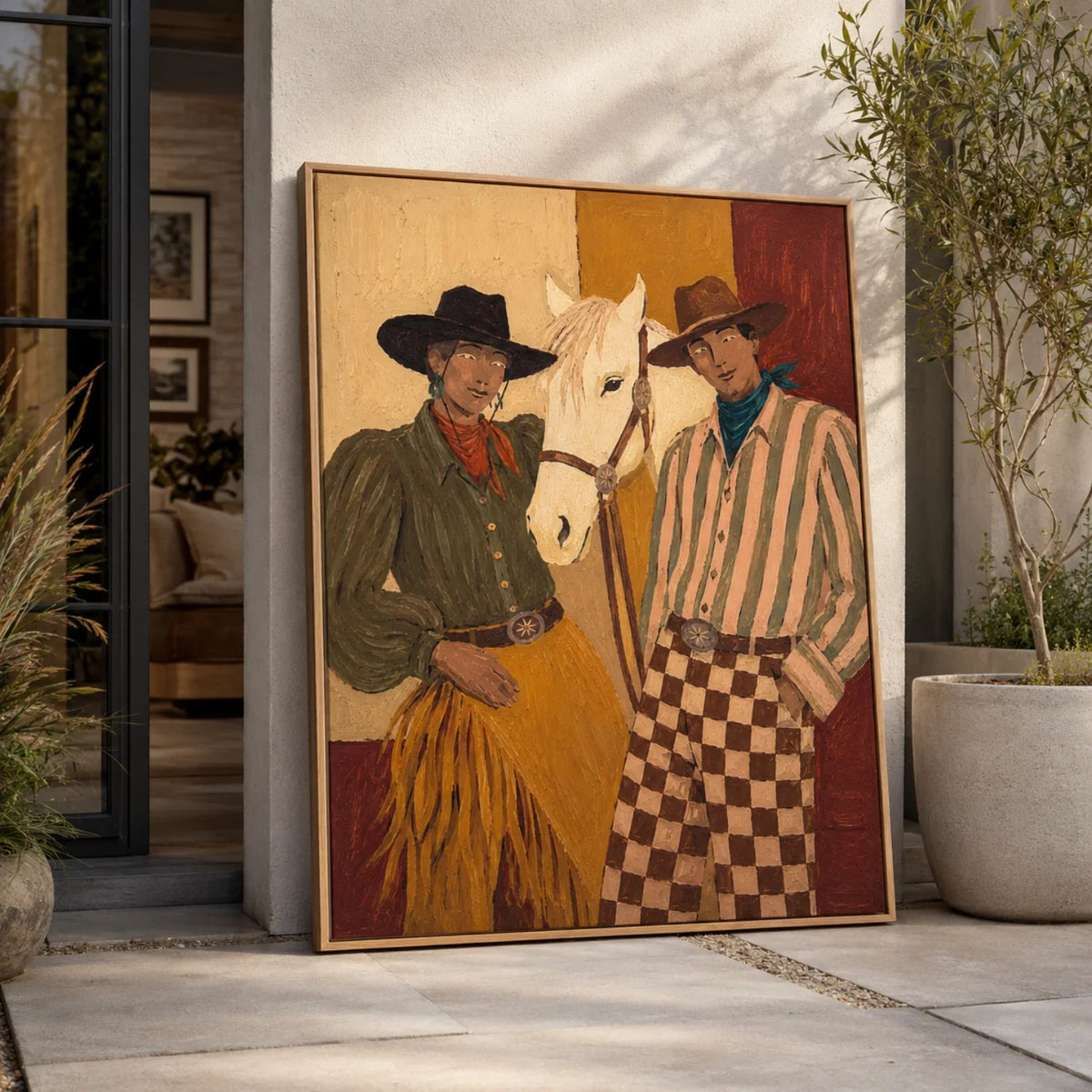 Vintage Americana Art | Where the Reins Remember