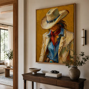Vintage Americana Art | The Quiet Fire Beneath the Hat