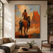 Vintage Americana Art | Where the Red Earth Remembers