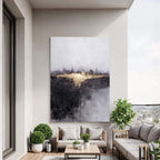 Contemporary Luxe Art | Gilded Skyline Glow