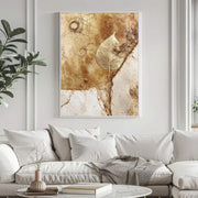 Contemporary Luxe Art | Gilded Leaf Relic