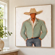 Vintage Americana Art | Cowboy Calm